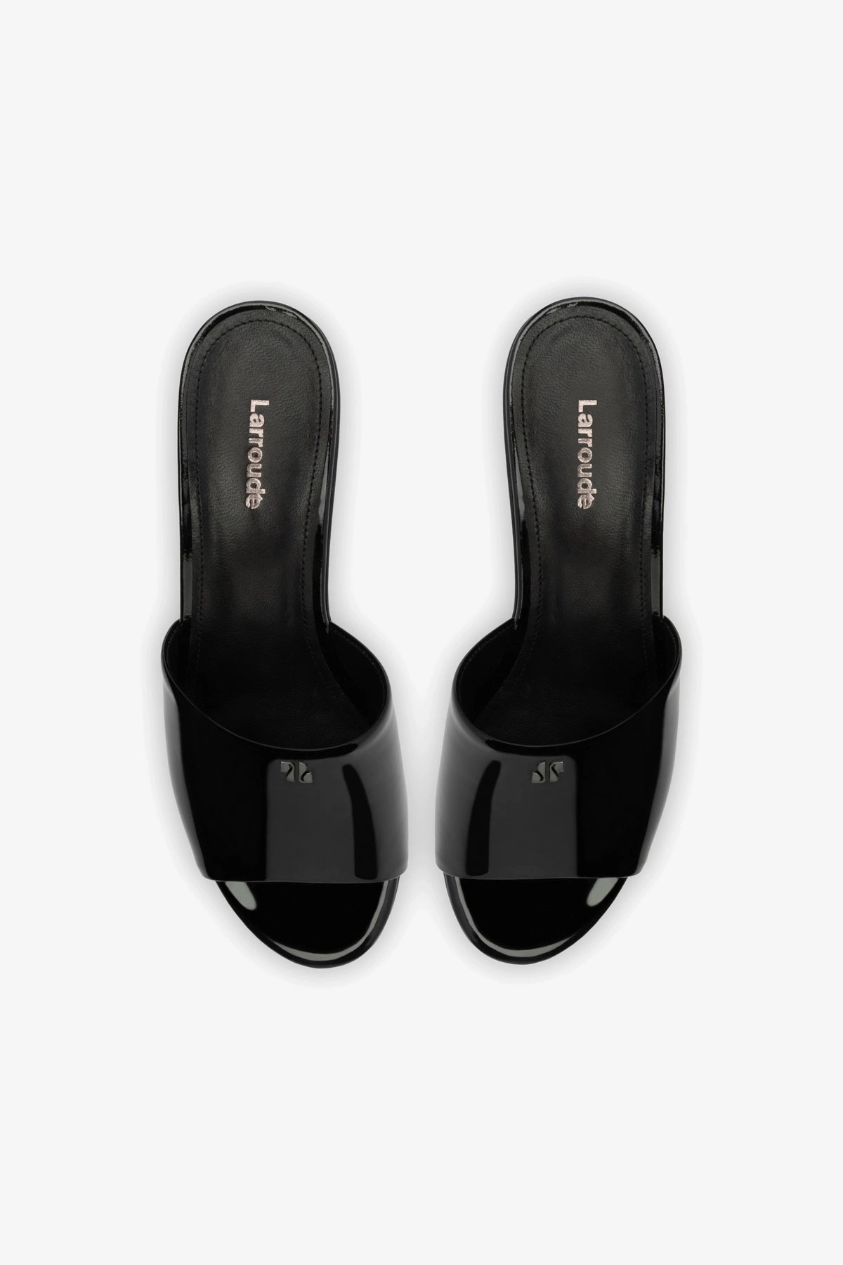 Miso Platform Mule In Black Patent Leather Feather Light City Adventure Every Step