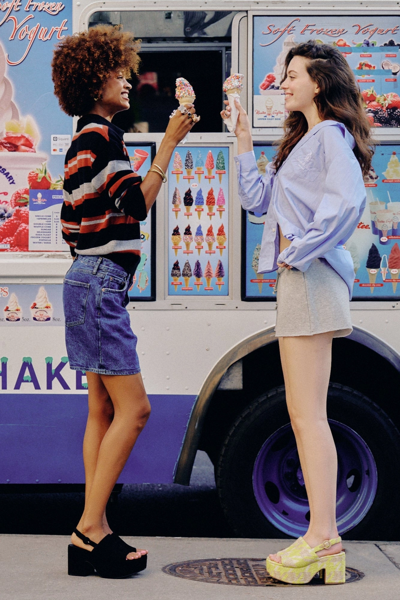 Fashion Edge Miso Platform Sandal In Black Suede