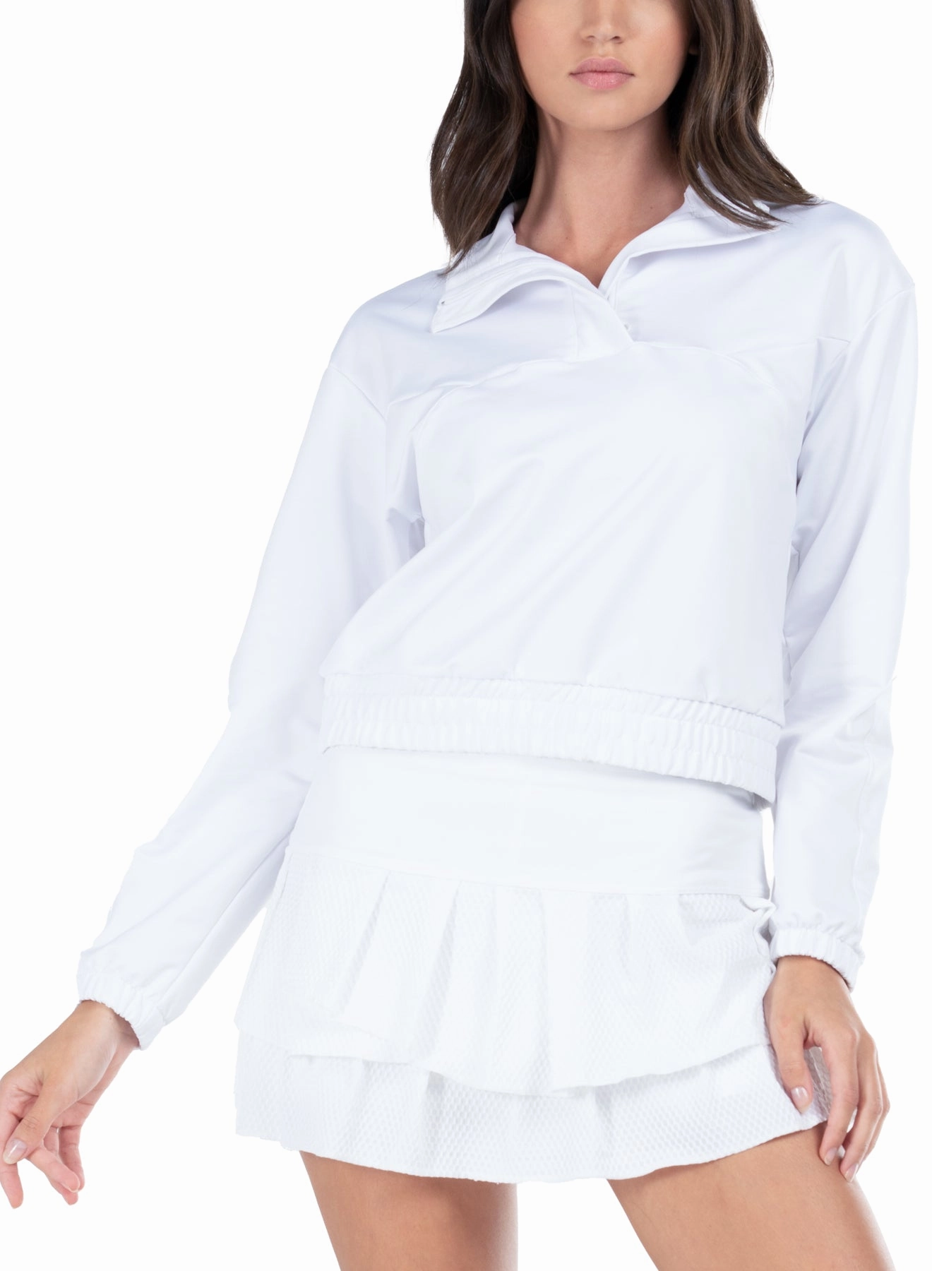 NonRestrictive Fit summer look Mock Pullover