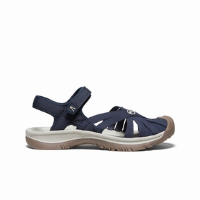 Women's Rose Sandal  |  Navy Breathable Summer Footwear