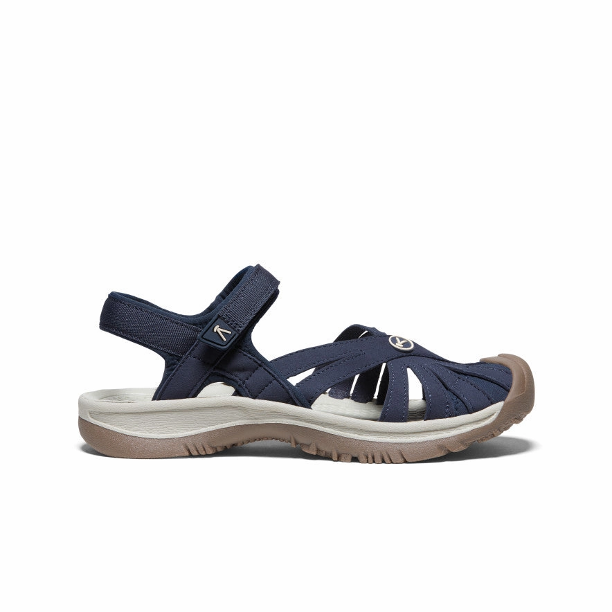 Women's Rose Sandal  |  Navy Breathable Summer Footwear