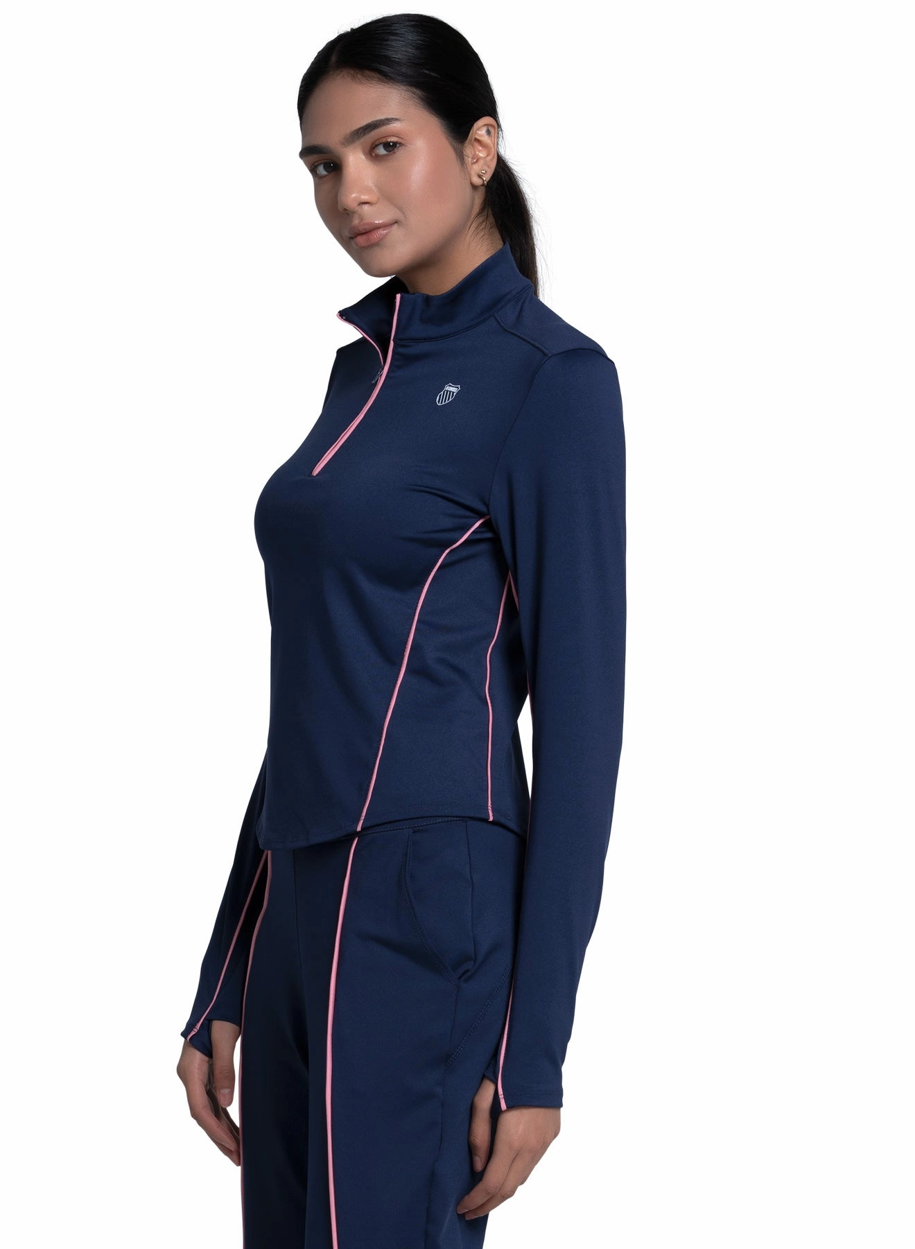 Durable Stitching WrinkleFree Fabric Edge 1/4 Zip Long Sleeve