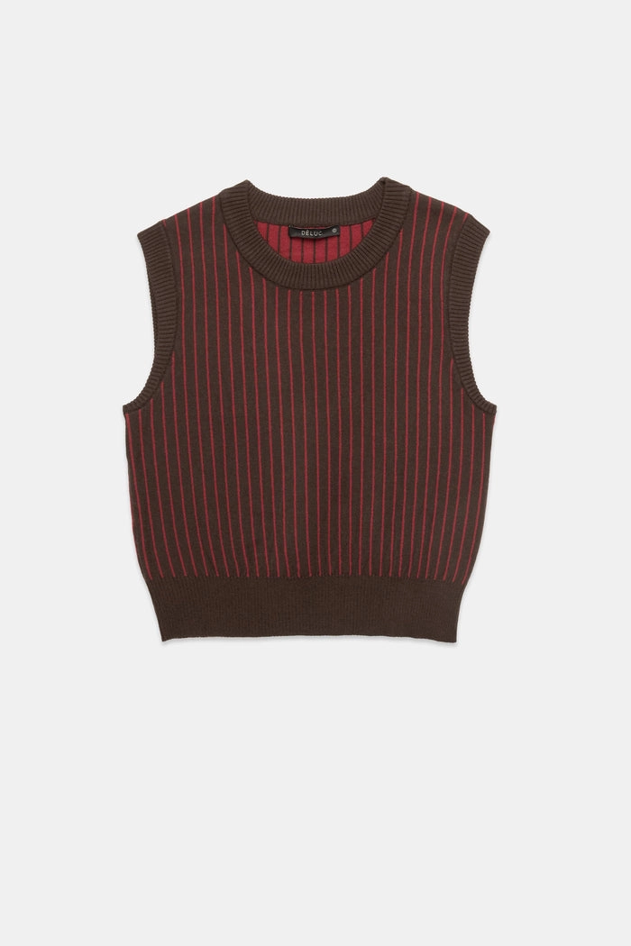 BRUCE KNIT VEST Casual Button-Down