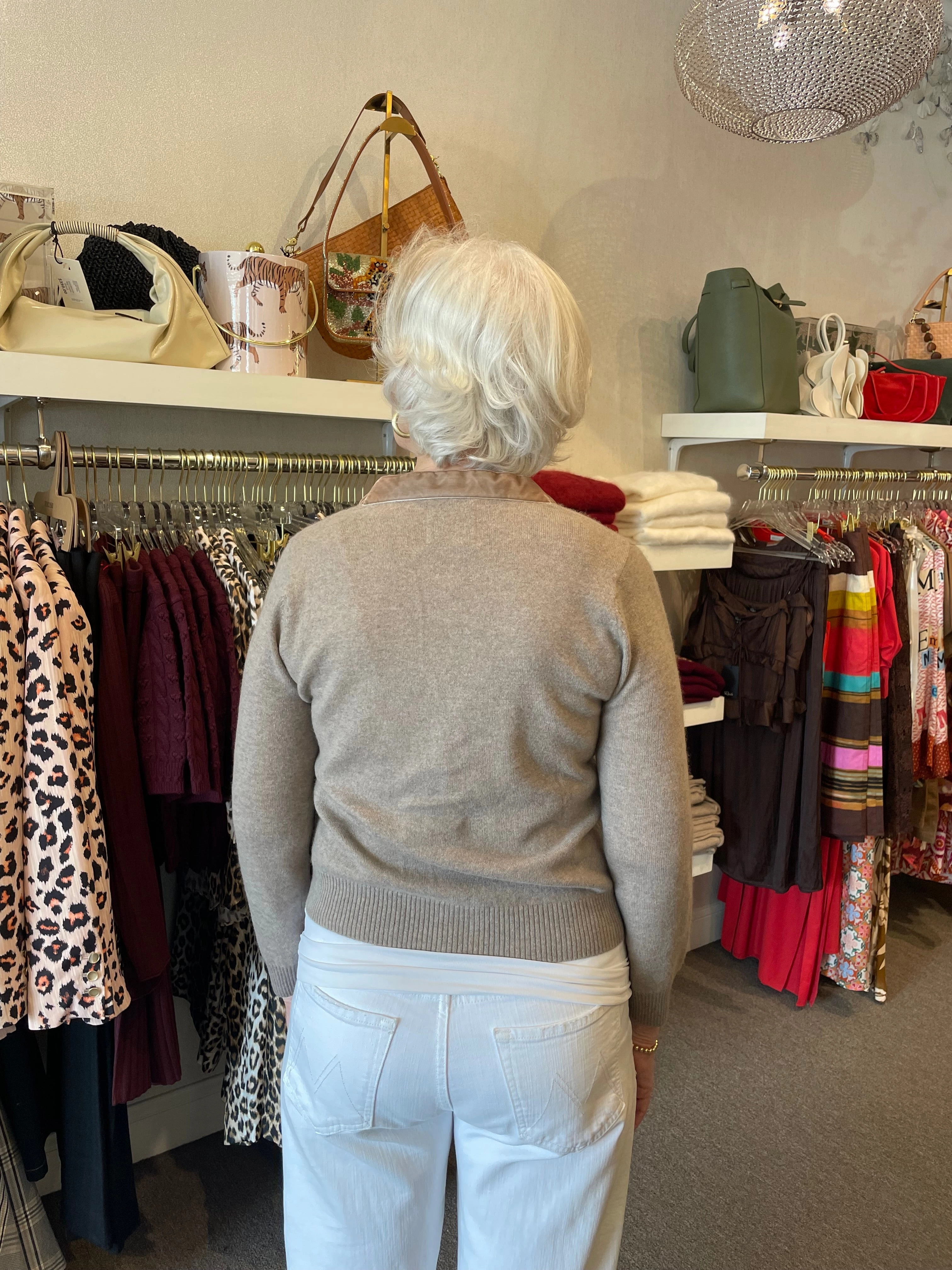 Velvet Little Cardigan Conway Cool Weather LightweightLayeredFabric