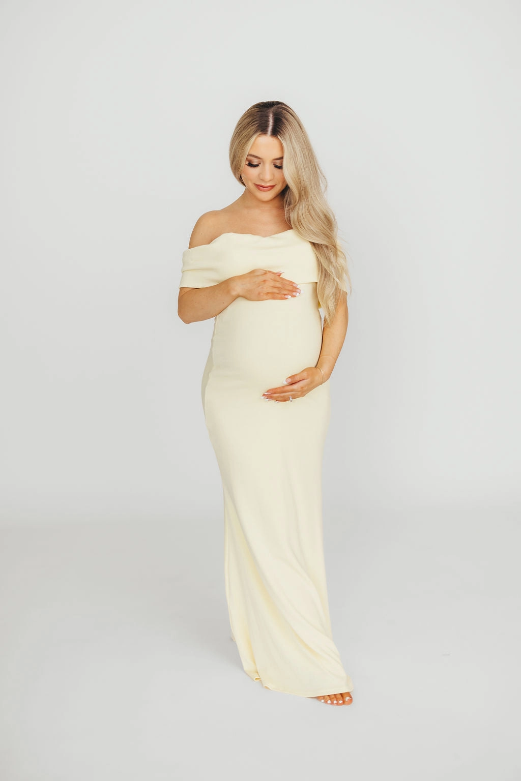 Monroe Dress in Butter Yellow - Bump Friendly Bright Vibe