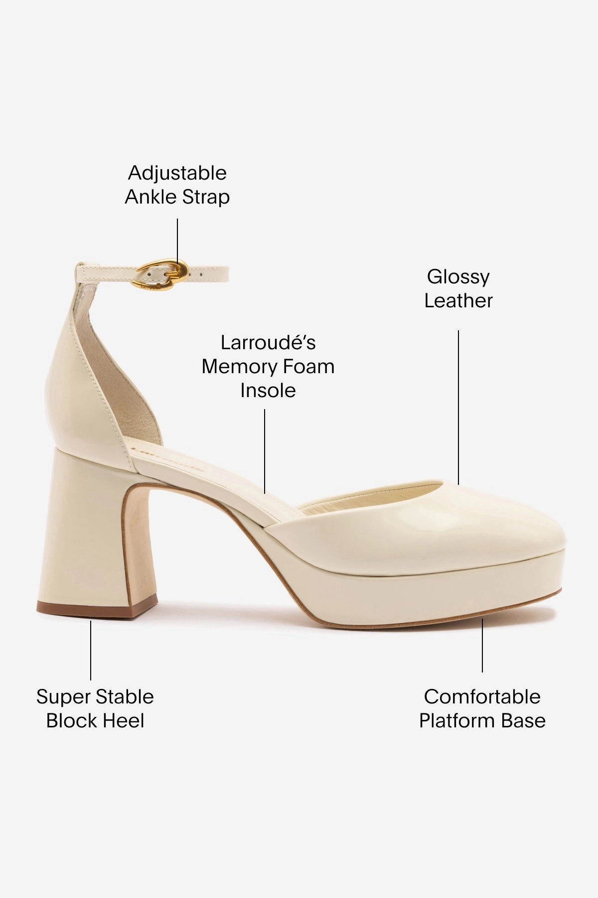 Ari Verona Low Pump In Ivory Box Leather photo shoot