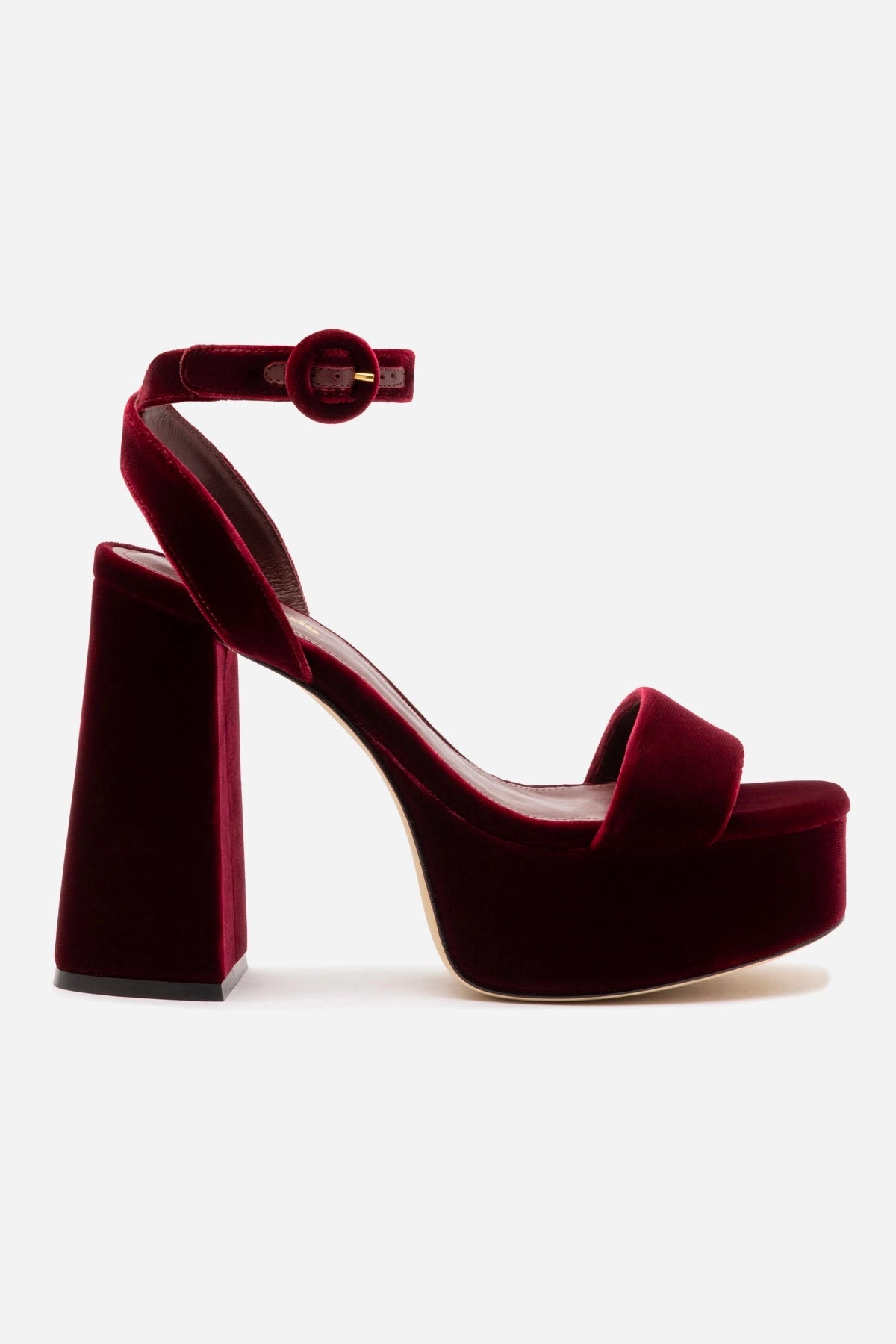 Dolly Sandal In Wine Velvet Star Edge Spring Bloom