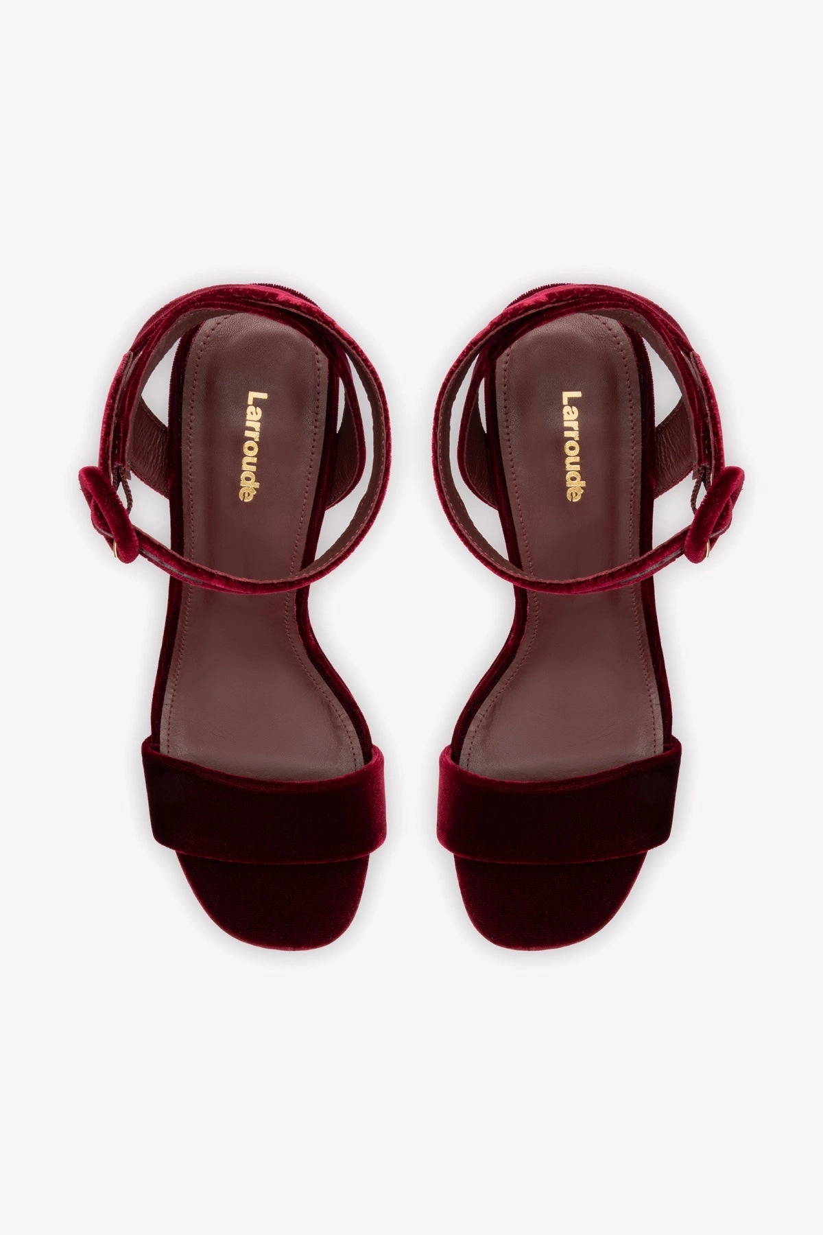 Trend Hot Thermoregulating Insole Dolly Sandal In Wine Velvet