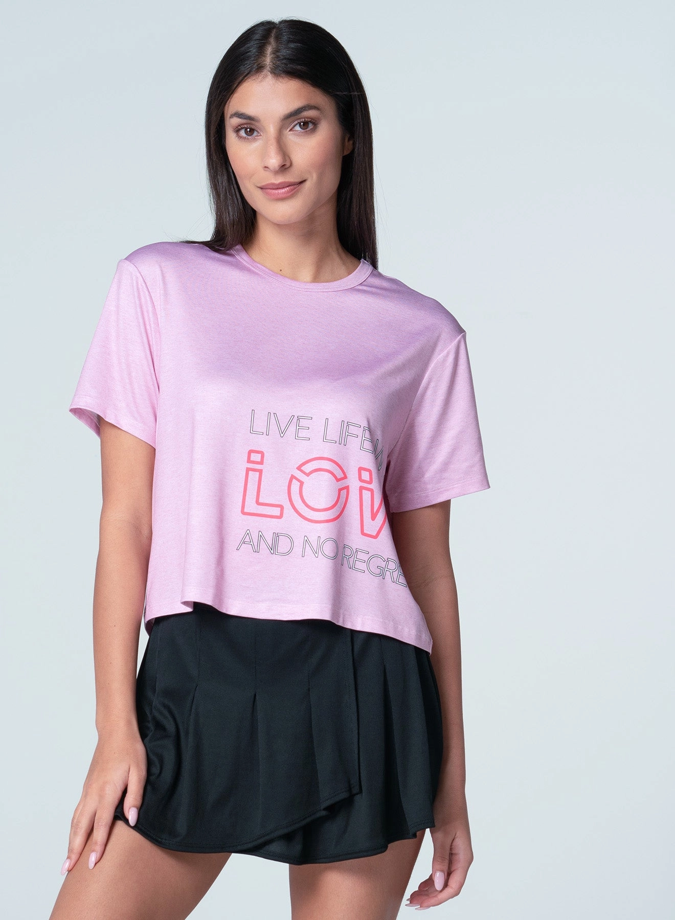 Sustainable Material Blend Live Life With Love Short Sleeve