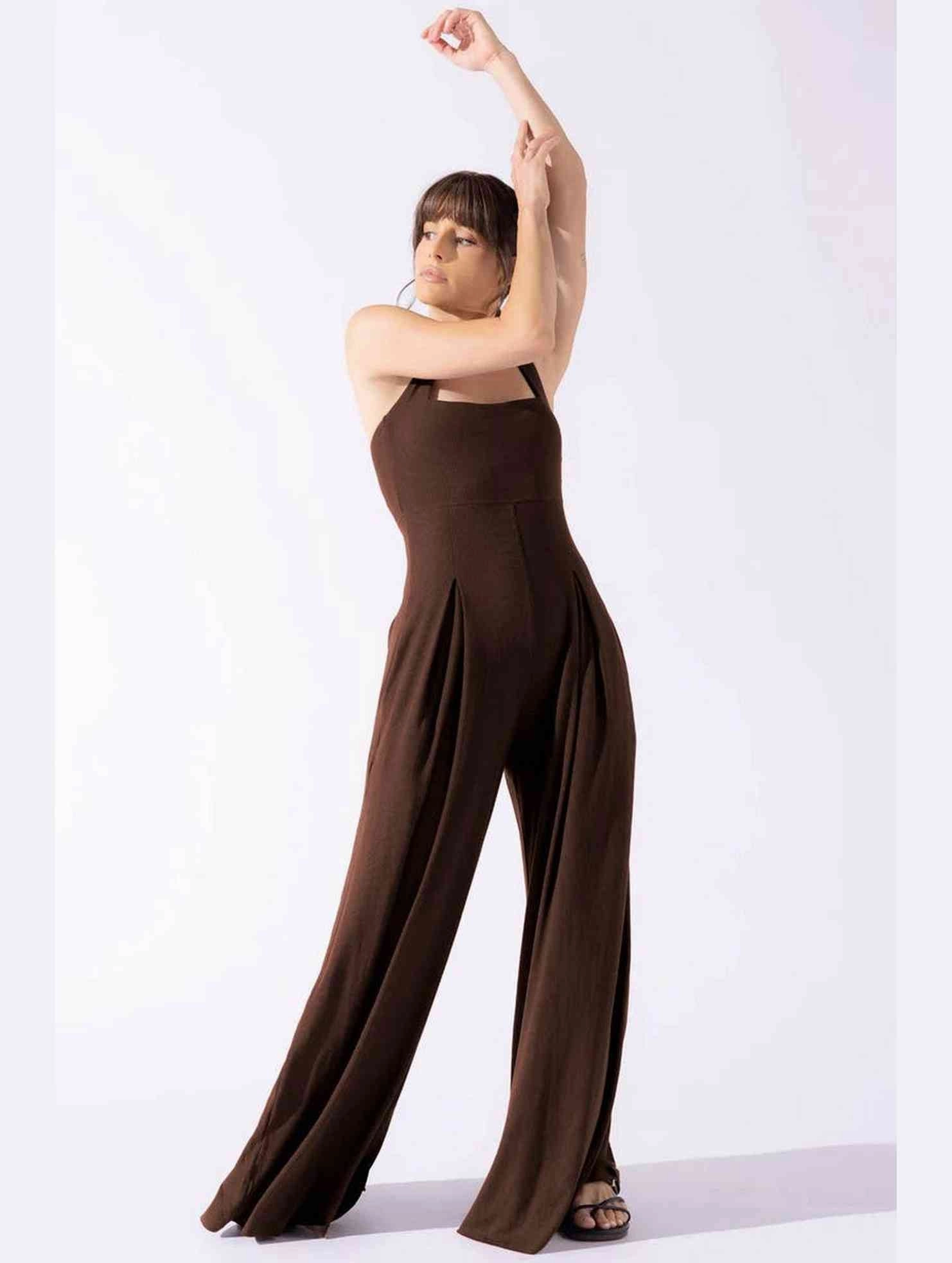 Erasable Surface Coating CASUAL LOOSE WIDE LEG JUMPSUITS FOR WOMEN_CWSJS0458