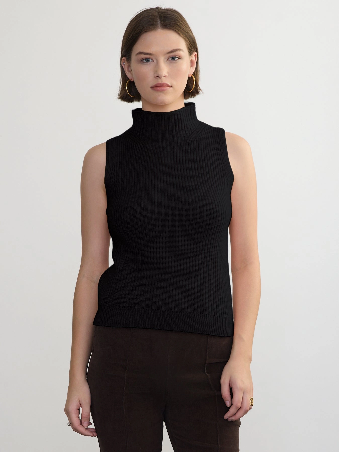 ANSELMO SLEEVELESS TURTLENECK UVProtection Quick Dry Material
