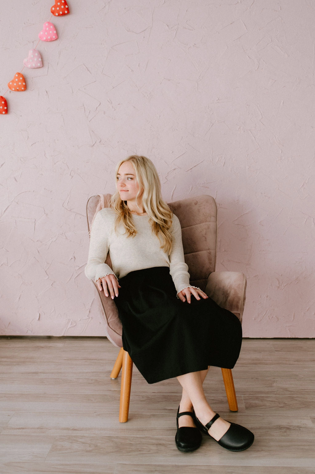 Shelby Skirt Black Heat Dissipating Fabric