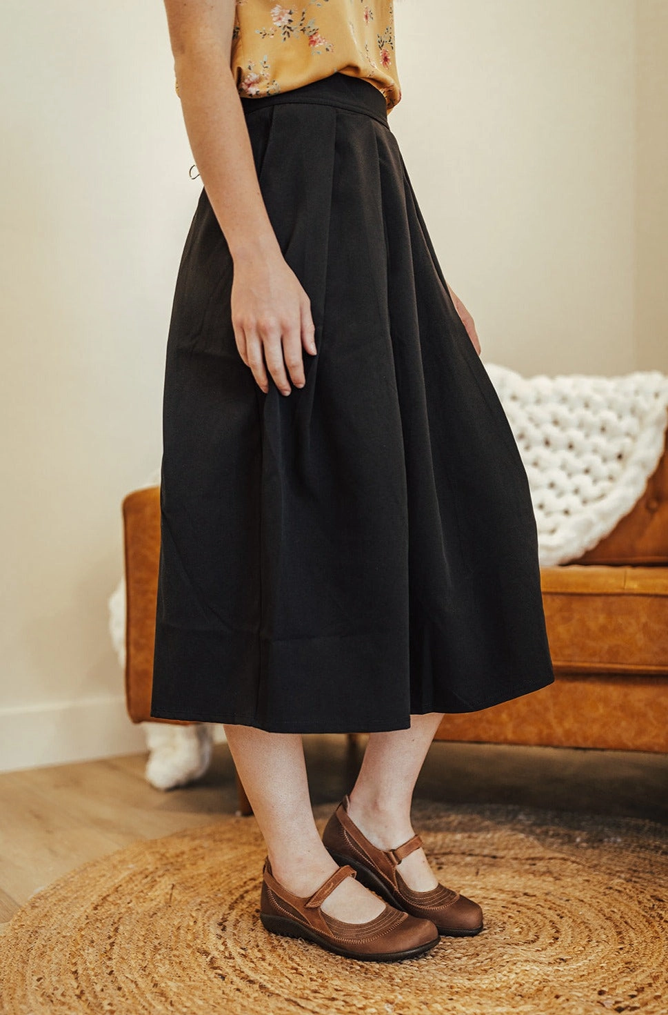 Water Repellent Cozy Finish Shelby Skirt Black
