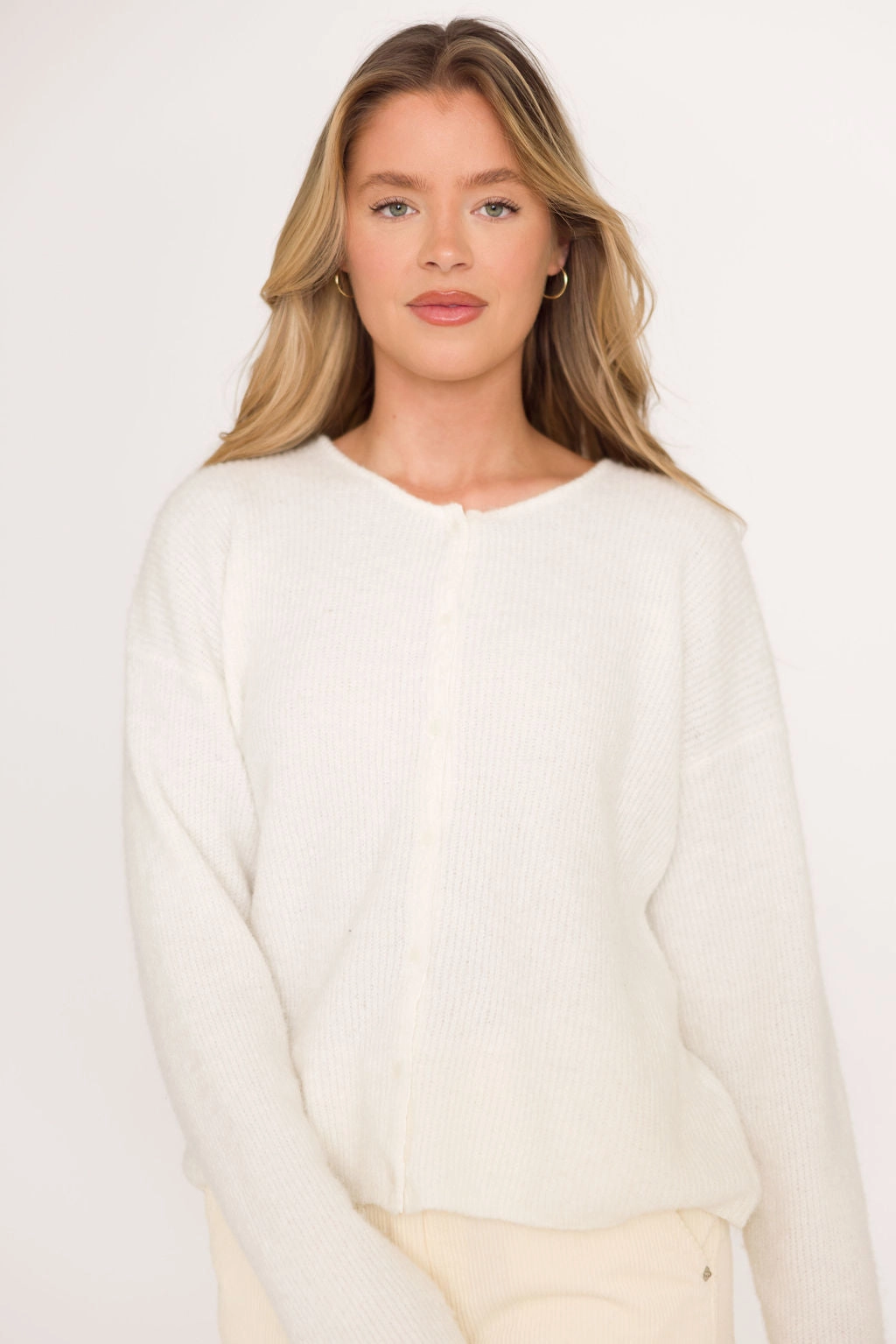 Newport Cardigan in Ivory AntiOdor