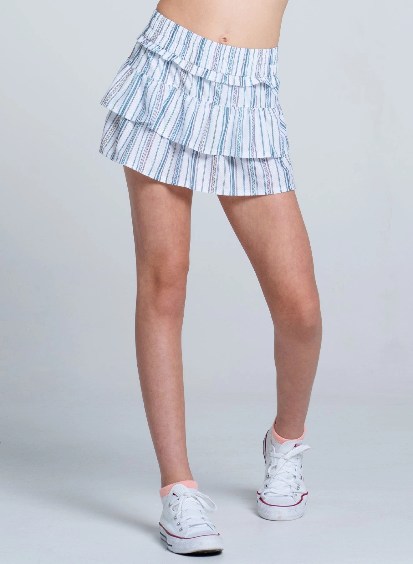 Club Skirt W/pocket- Girls Ribbed Hemline