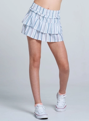 Club Skirt W/pocket- Girls Ribbed Hemline