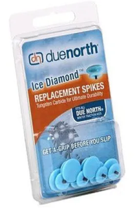 Due North Ice Diamond Replacement Spikes 6-pk. Temperature Control Technology QuickDry Textile