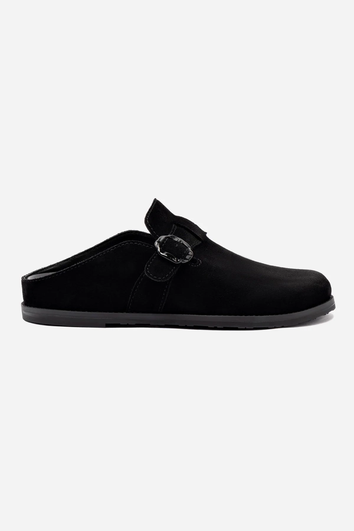 City Bright Bounce Back Responsiveness Milan Clog In Black Suede