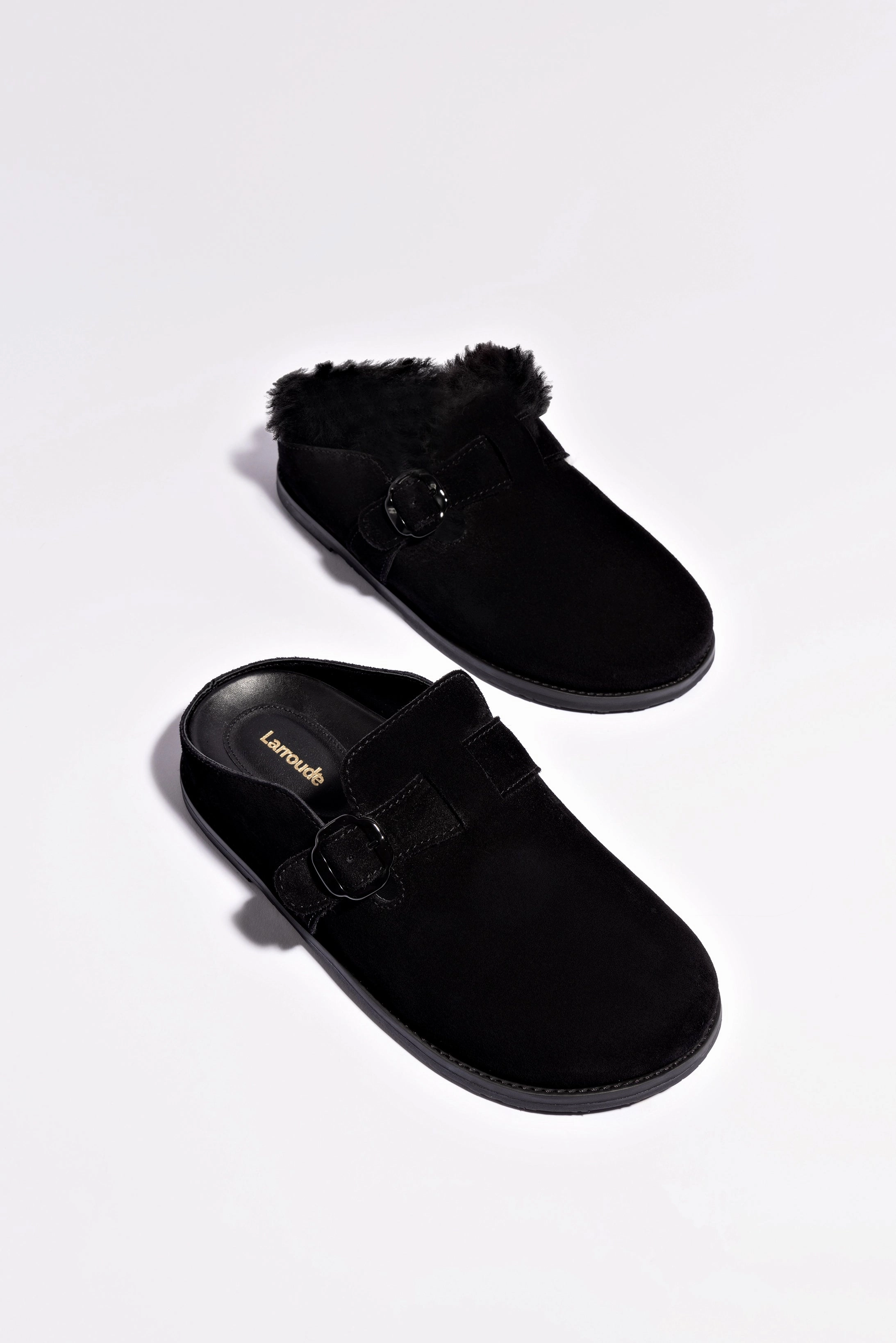 Milan Clog In Black Suede Breathable Road Trip Everyday