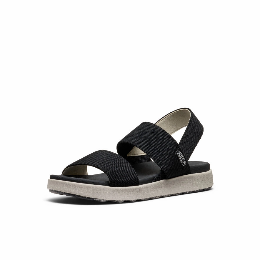 Secure Closure Women's Elle Backstrap Sandal Wide  |  Black