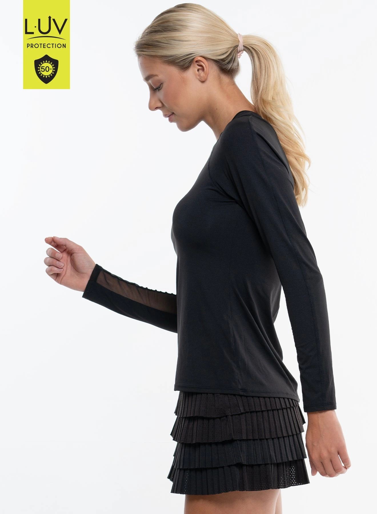 Winter Layer Zero Waste Cut Pattern Breeze Long Sleeve Crew