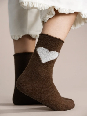 LOVE CASHMERE CREW SOCK LayeredNeckline