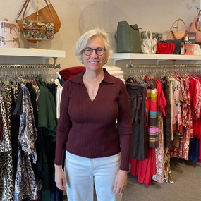 SubtleTexture Non Chafe Armholes Long Sleeve Rib Henley Sweater Dark Cherry