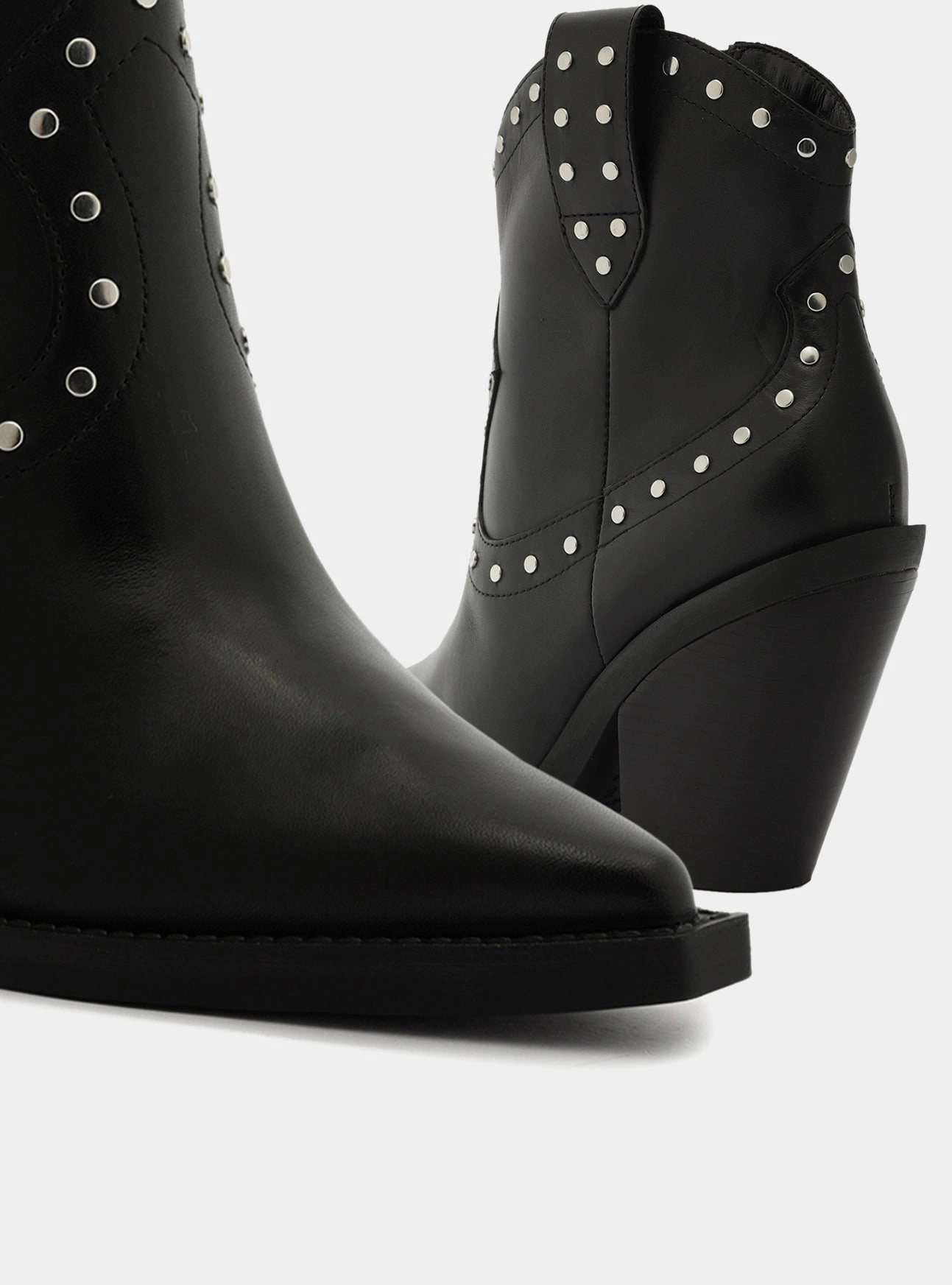 Norah Leather Block Boot Wide Range