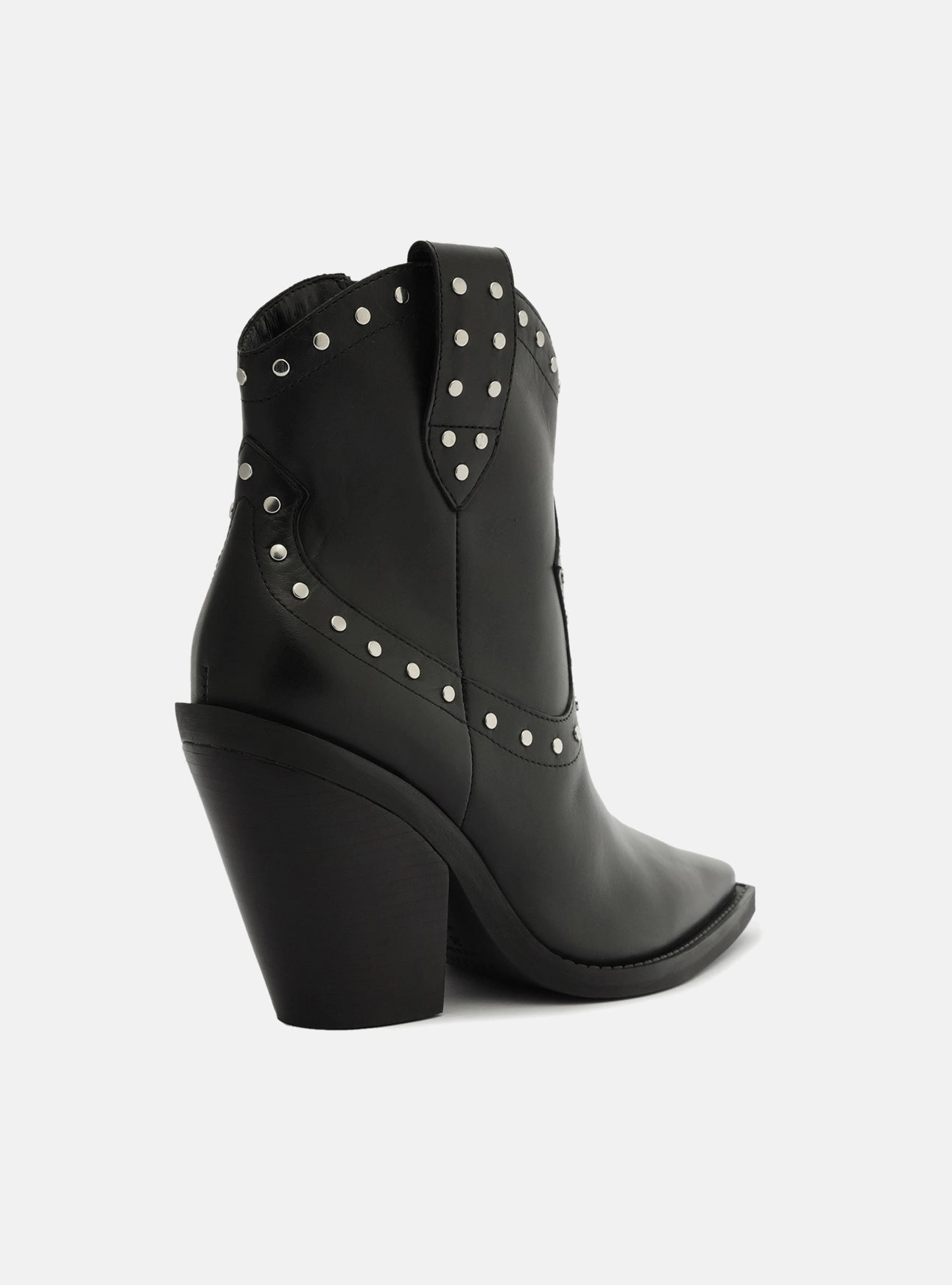 Minimal Color Norah Leather Block Boot