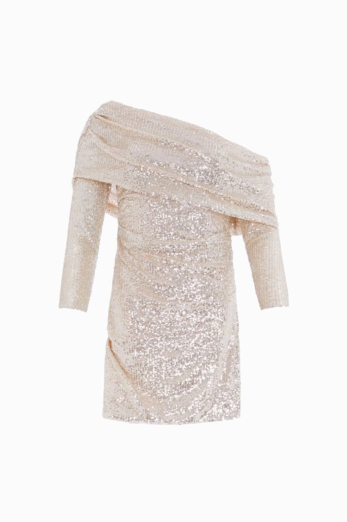 Nova One-Shoulder Micro Mini Dress Fitted Design