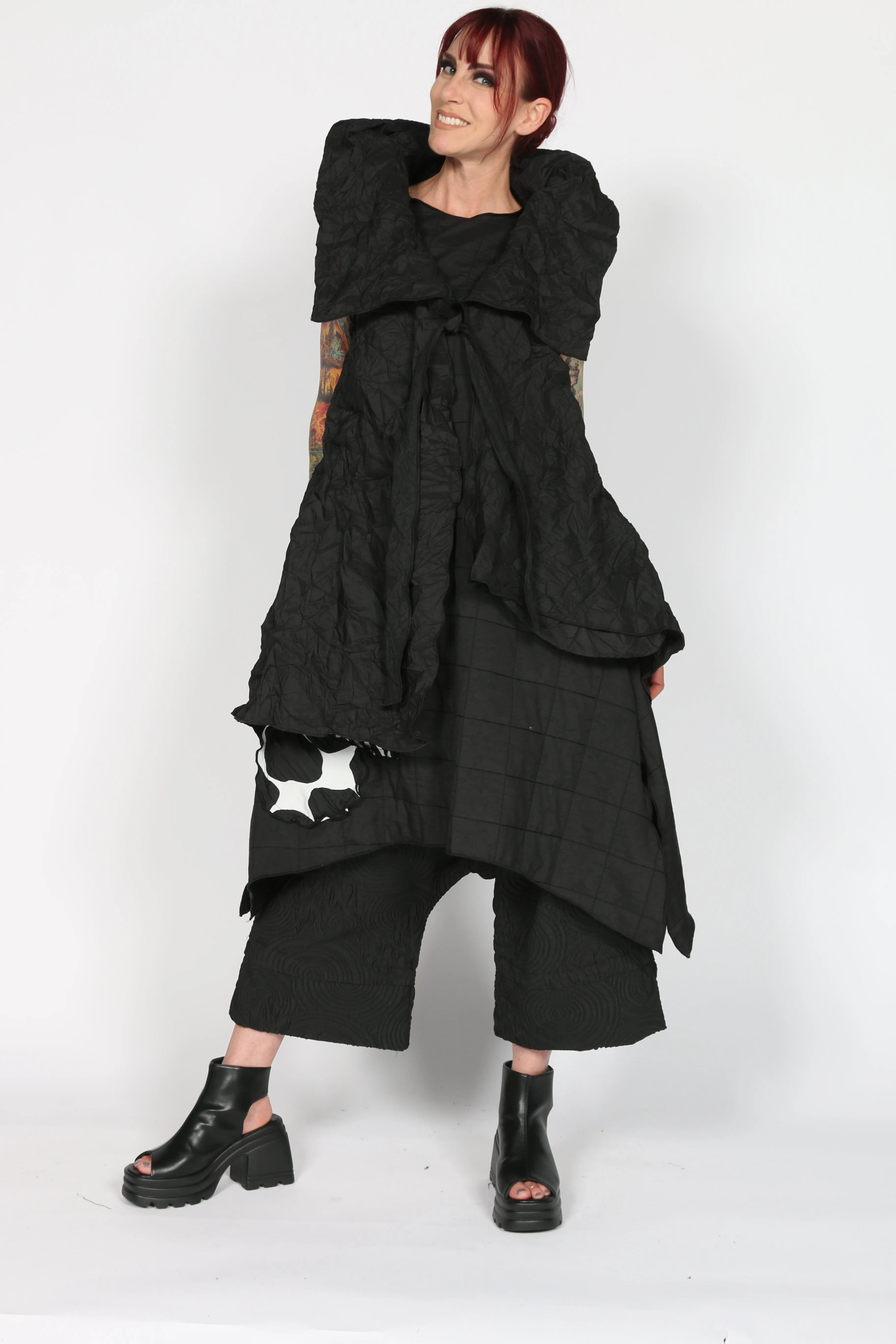 Crush vest Tunic top Sustainable Manufacturing