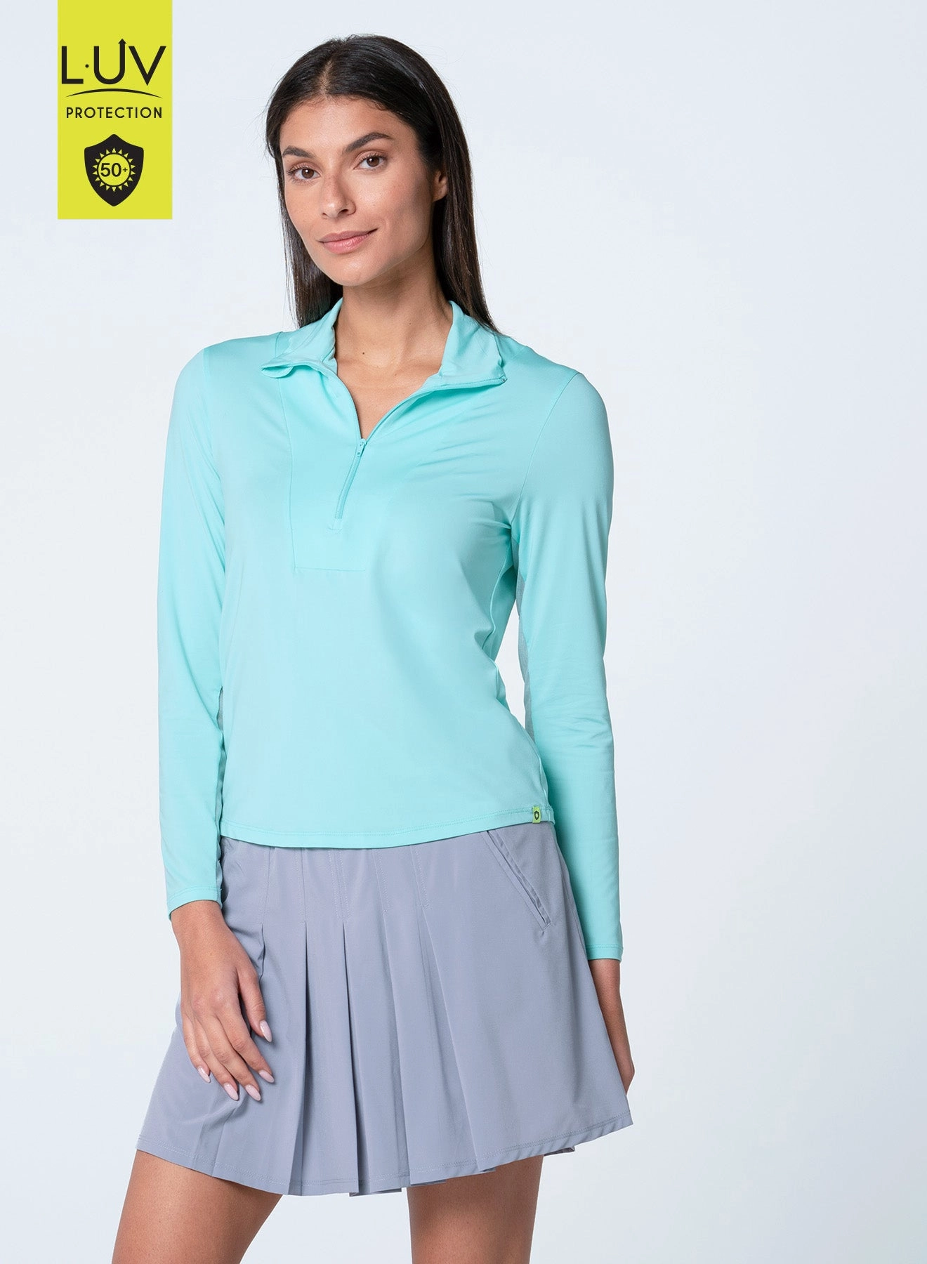 Free Play Zip Long Sleeve Ribbed Trim Details