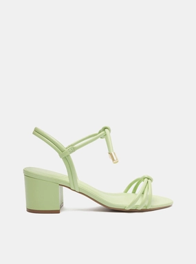 Non Irritating Seamless Edges Camila  Leather Block Sandal