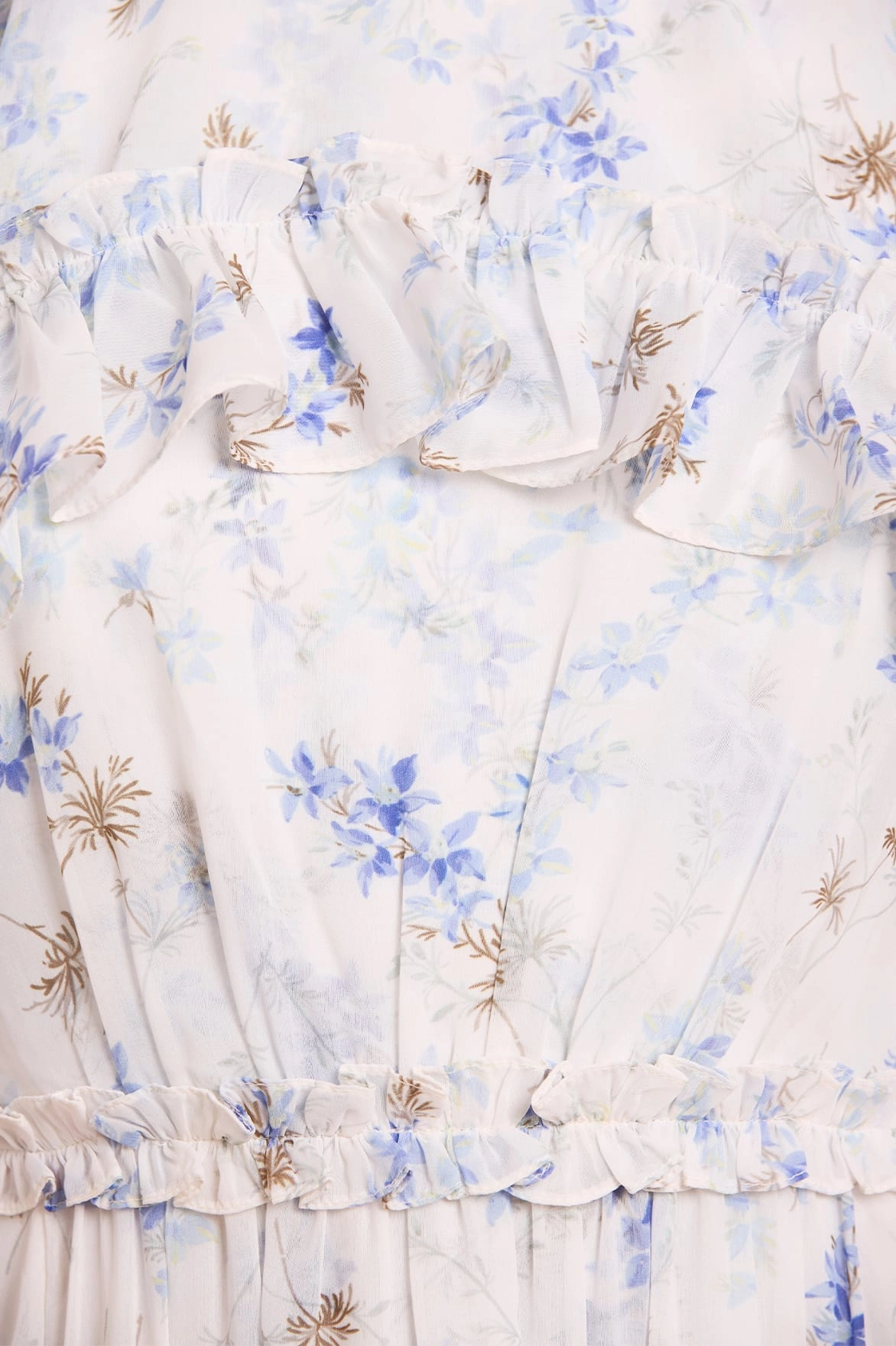 Evening Classic Bohemian style Ophelia Ditsy Harper Chiffon Cape Ankle Gown