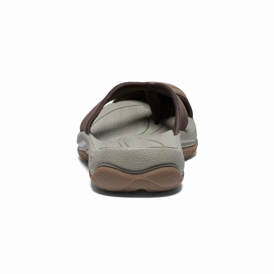 Men's Waimea Leather Flip-Flop  |  Java/Plaza Taupe Breathable Footbed
