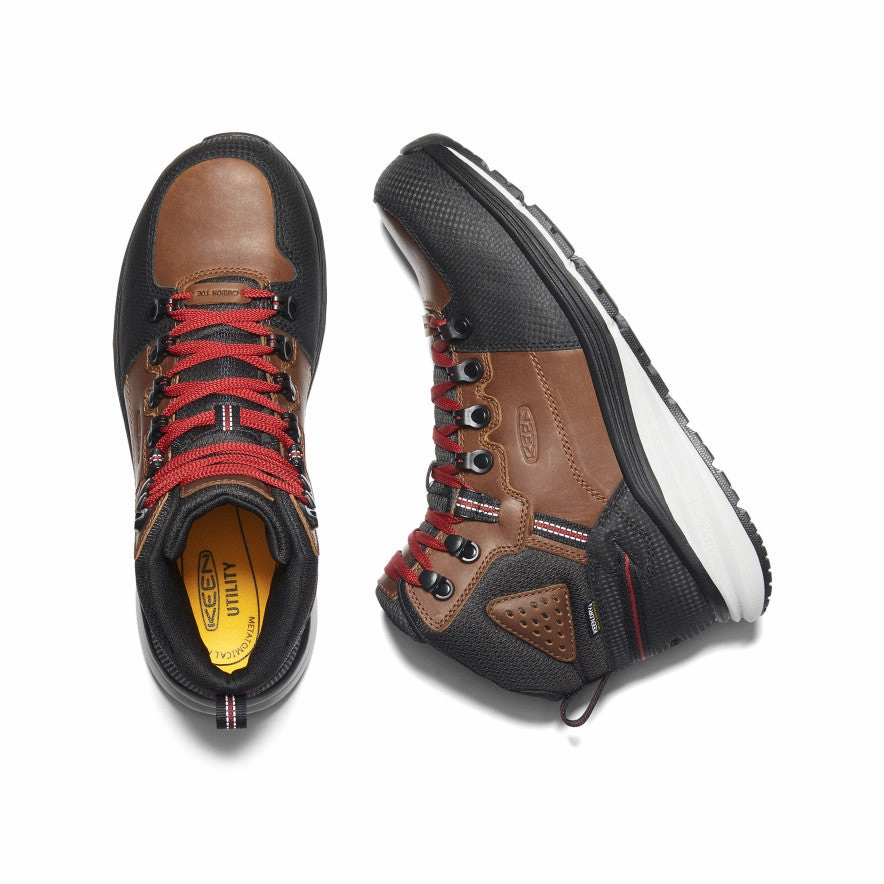 Men's Red Hook Waterproof Boot (Carbon Toe)  |  Tobacco/Black Winter Trek