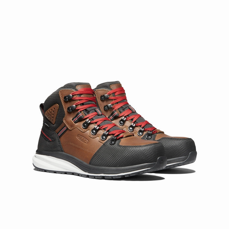 Men's Red Hook Waterproof Boot (Carbon Toe)  |  Tobacco/Black Resistant Layer
