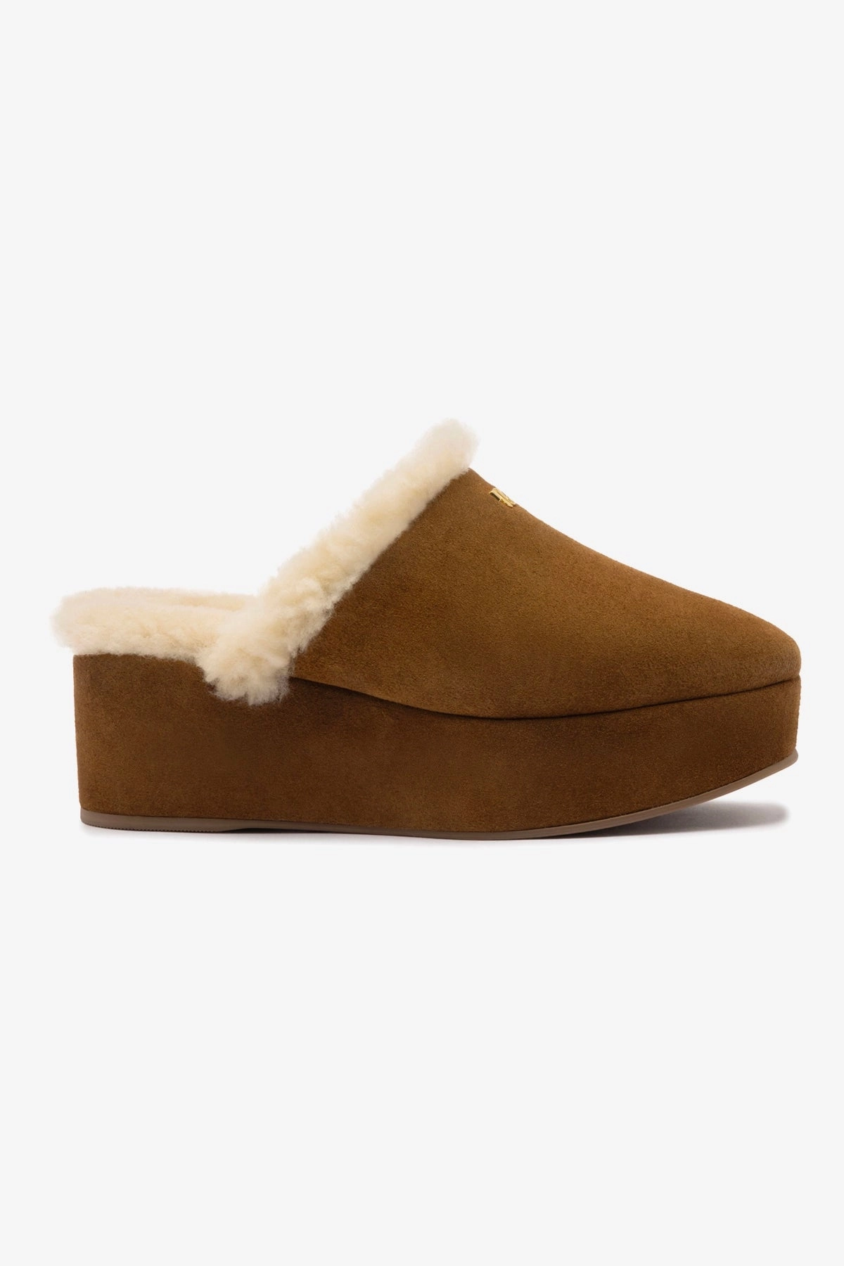 Dani Flatform Mule In Russet Suede King Strong Impact Resistance