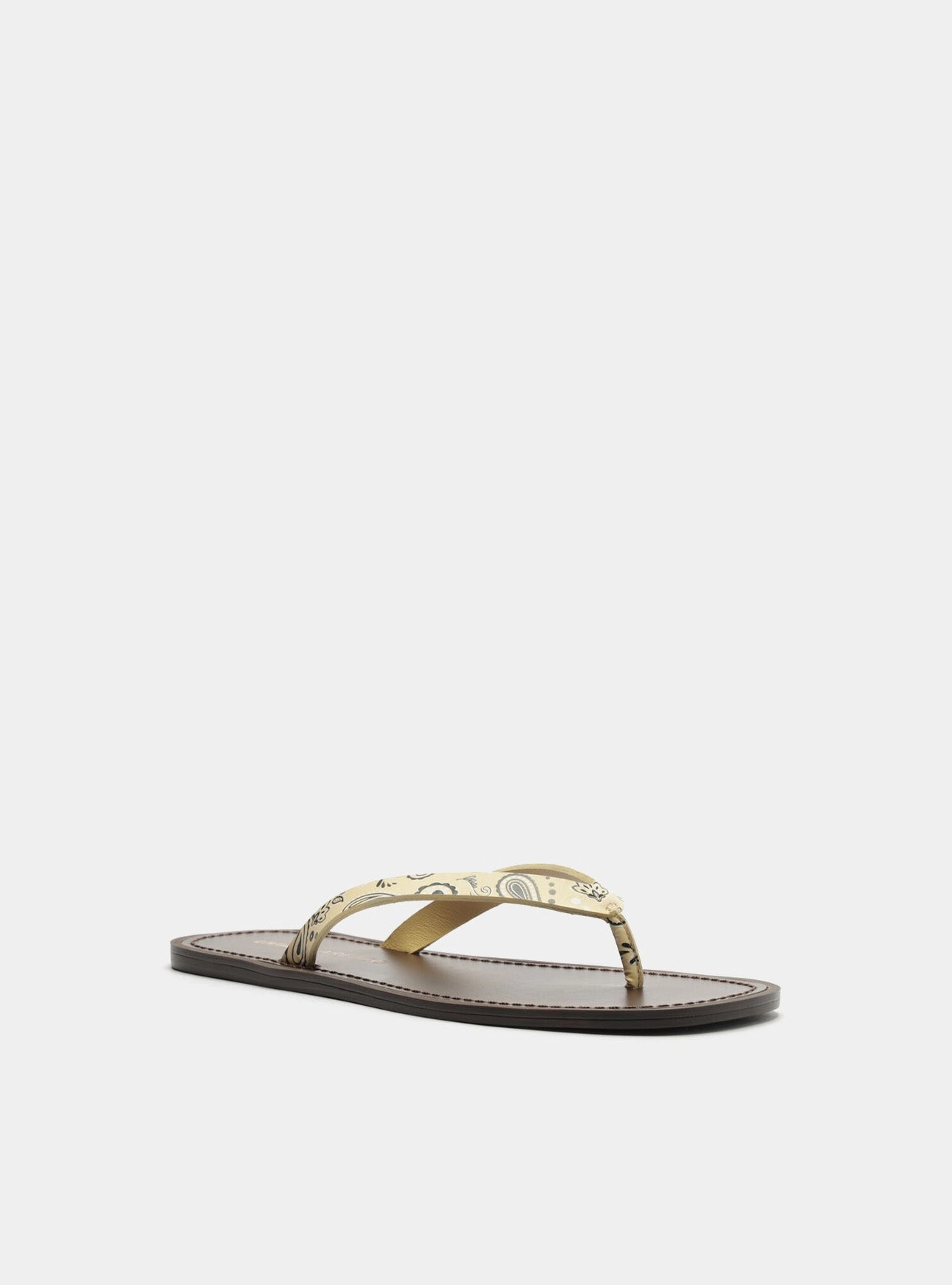 Paislee Leather Flat Cafe Stop Wrap Around Strap