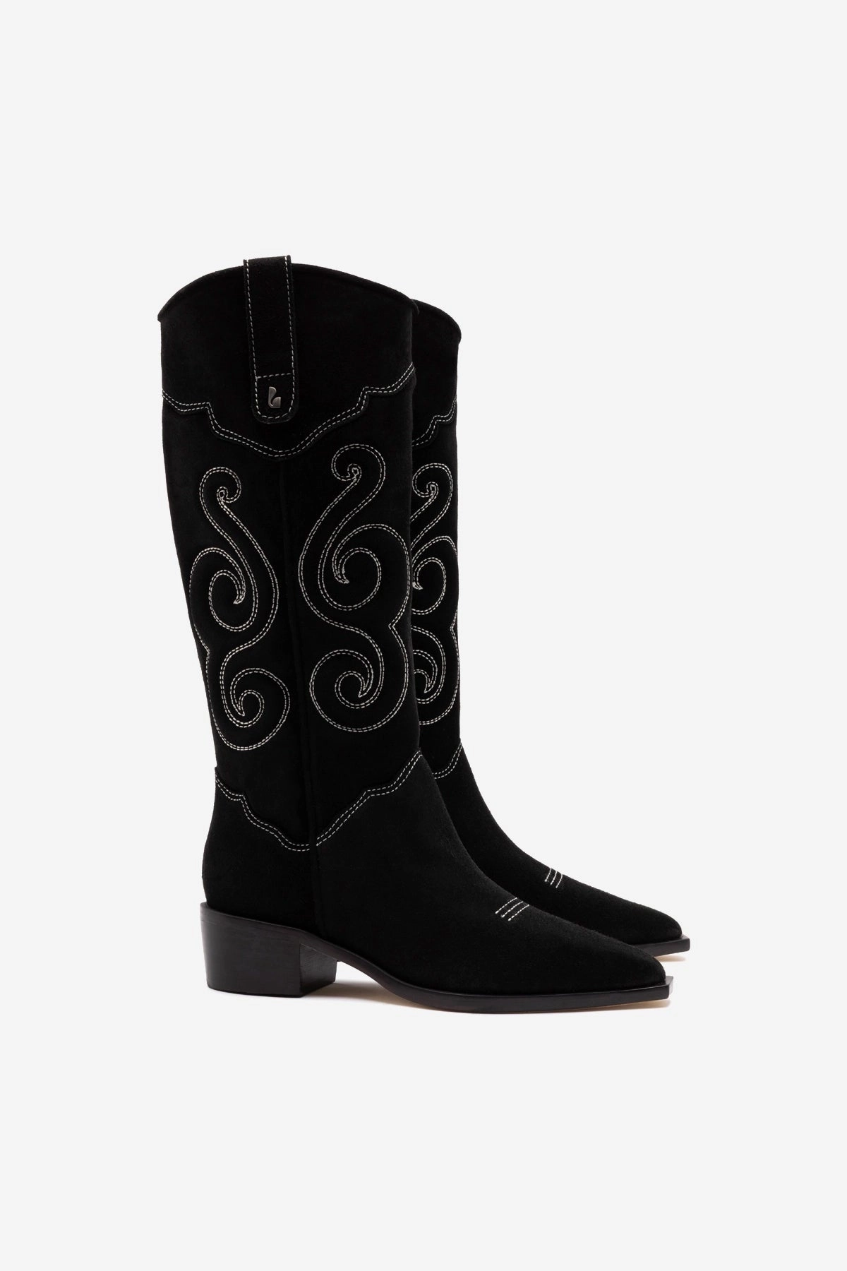 Paloma Boot In Black Suede Ventilation Perforation System Swim Edge