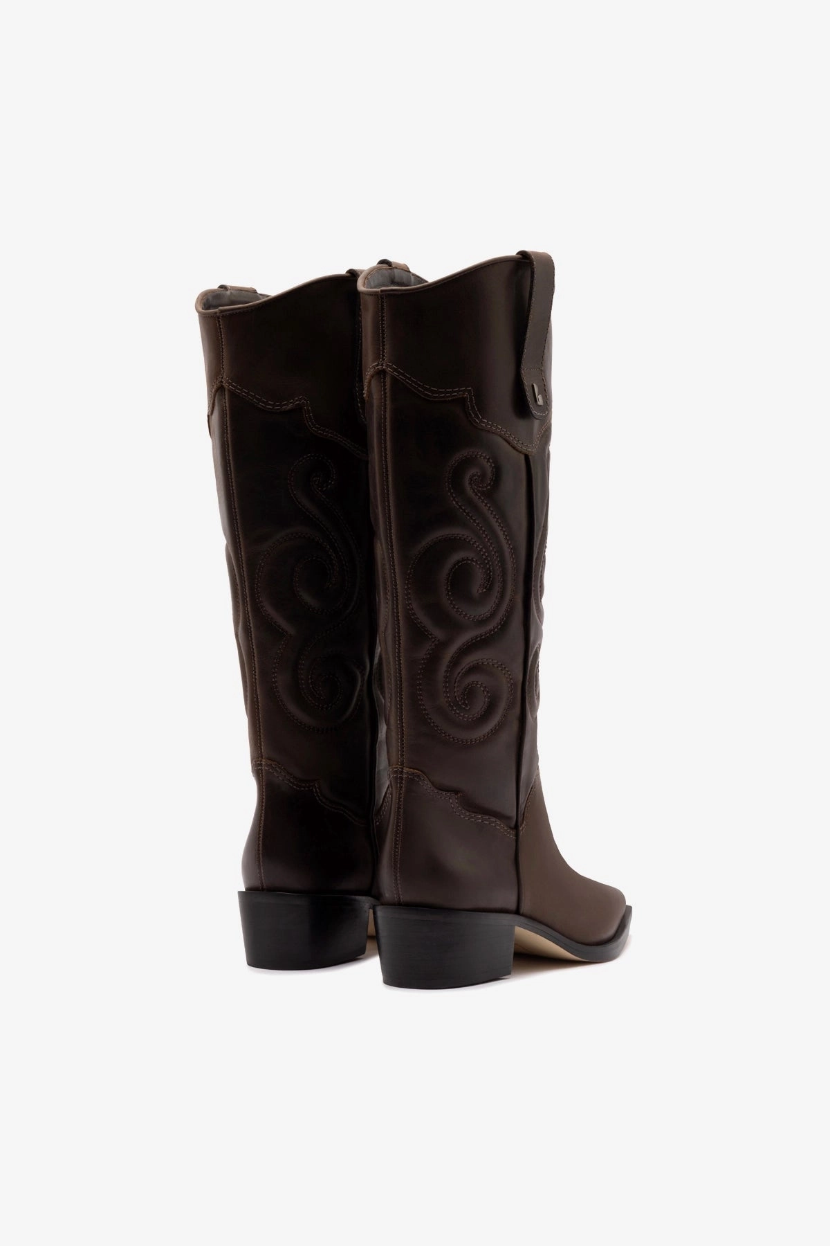 Paloma Boot In Brown Shadow Leather Event Mode