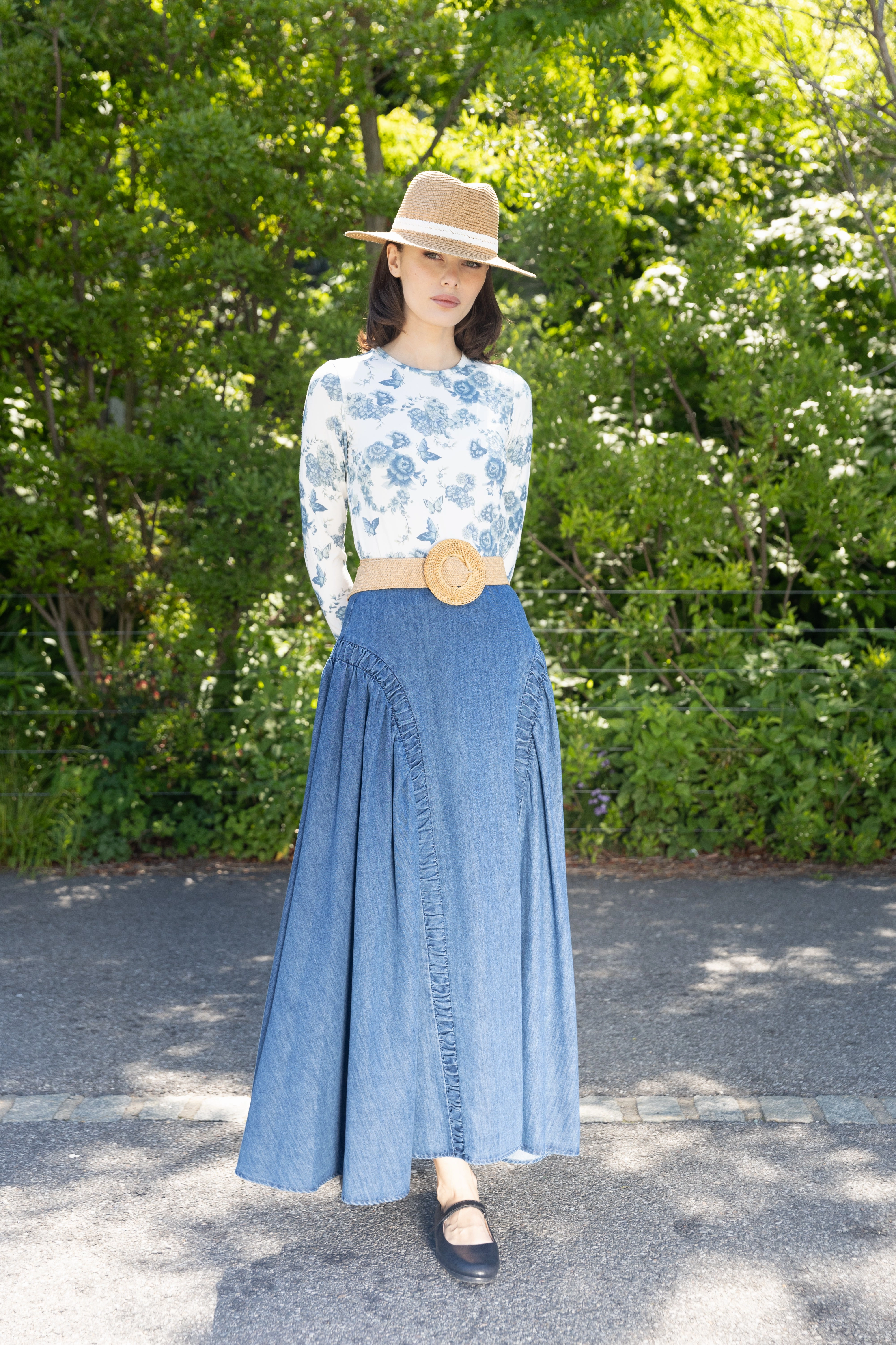 Papillon Tee Earthy Tone Colorways Grid Back Panel