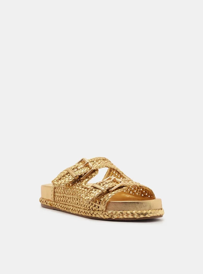 Cushioned Heel Pad Paris Flat Sandal