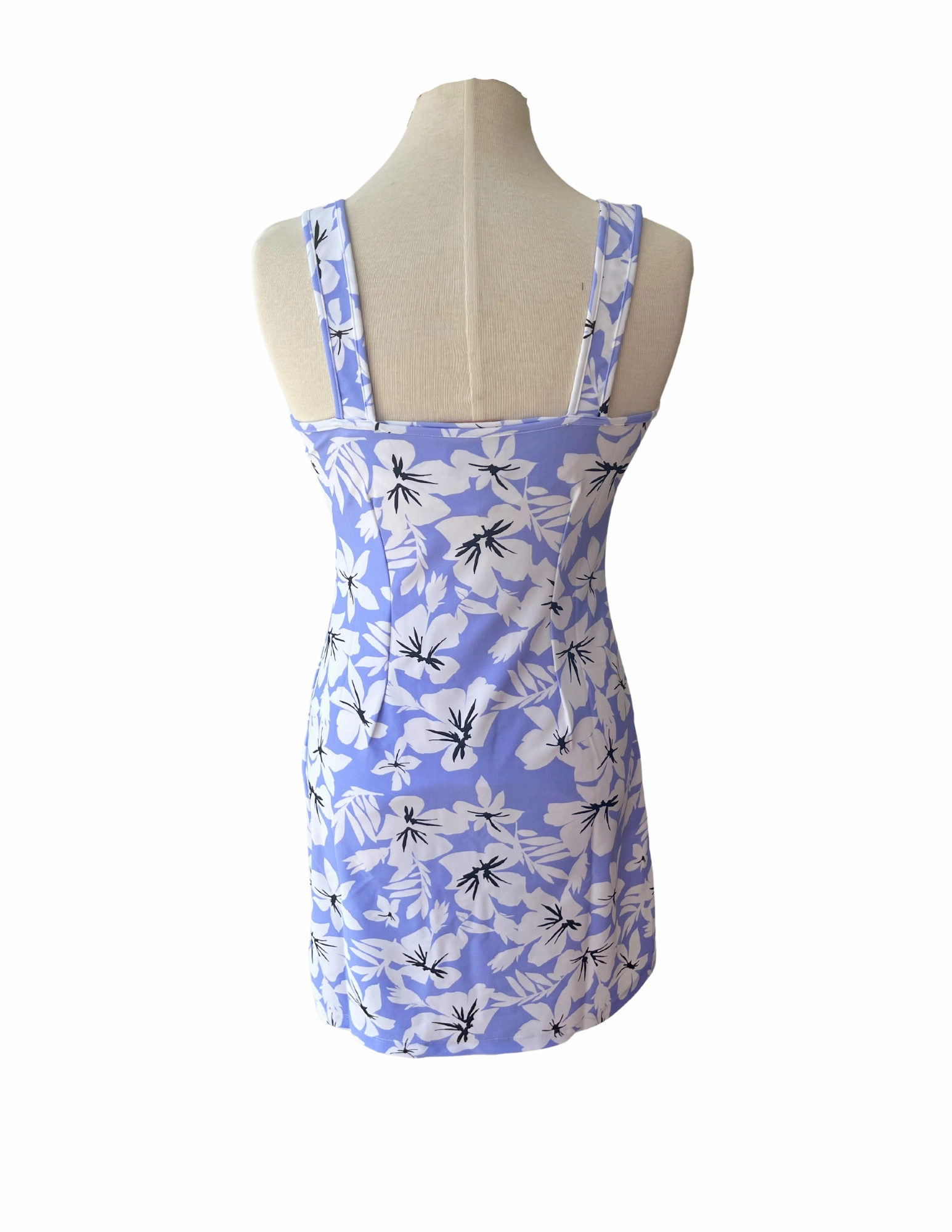 Summer Ready Soft Weave Bali Tank Dress Hibiscus Lilac