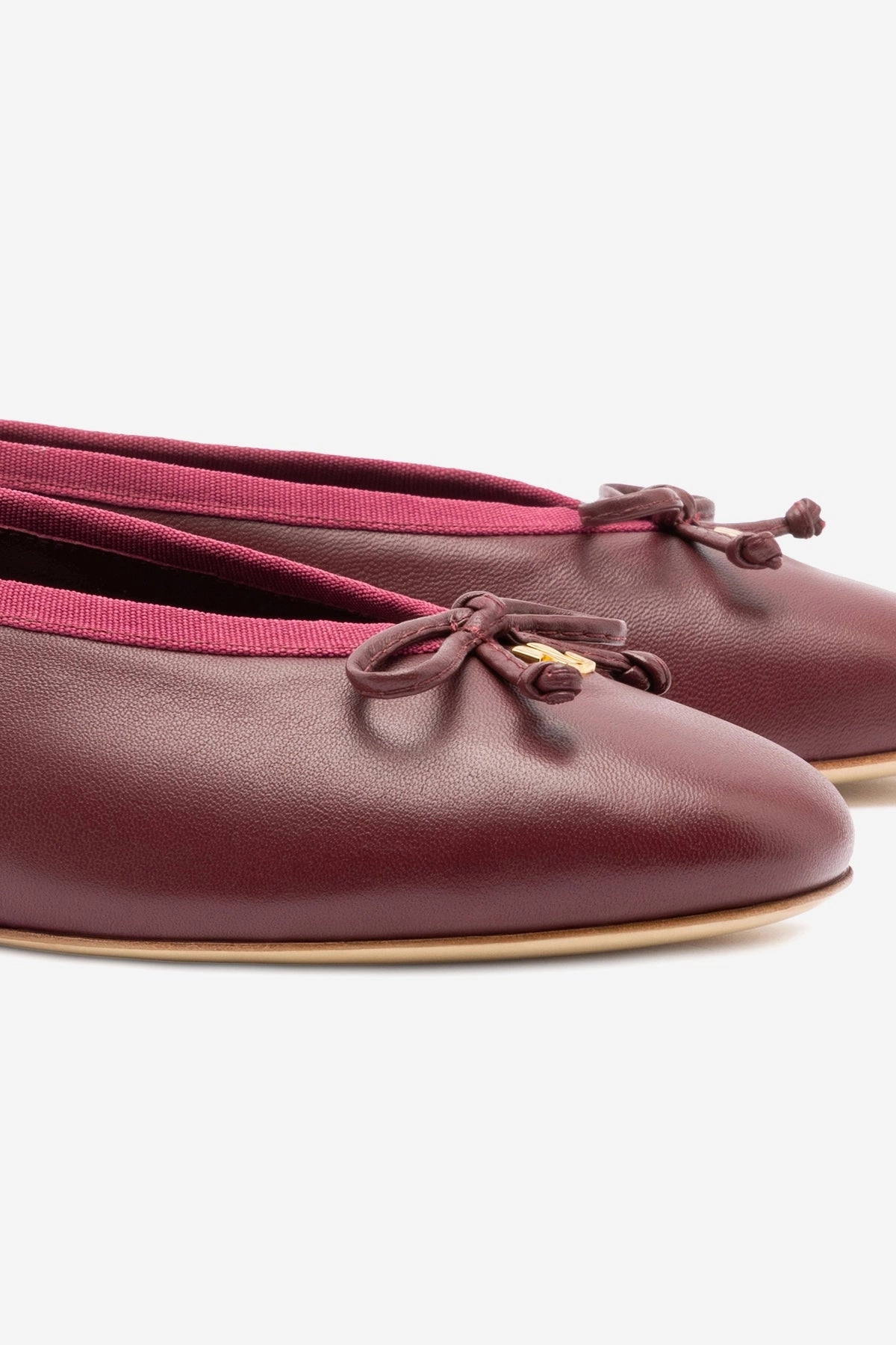 Pavlova Ballet Flat In Burgundy Leather Peace Step