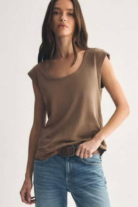 HighDensity Knit Stretch Fit Top Per Diem Slub Tee by Z Supply