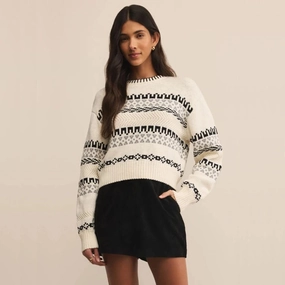 ReinforcedShoulderConstruction Double Stitched Hem PERCI SWEATER