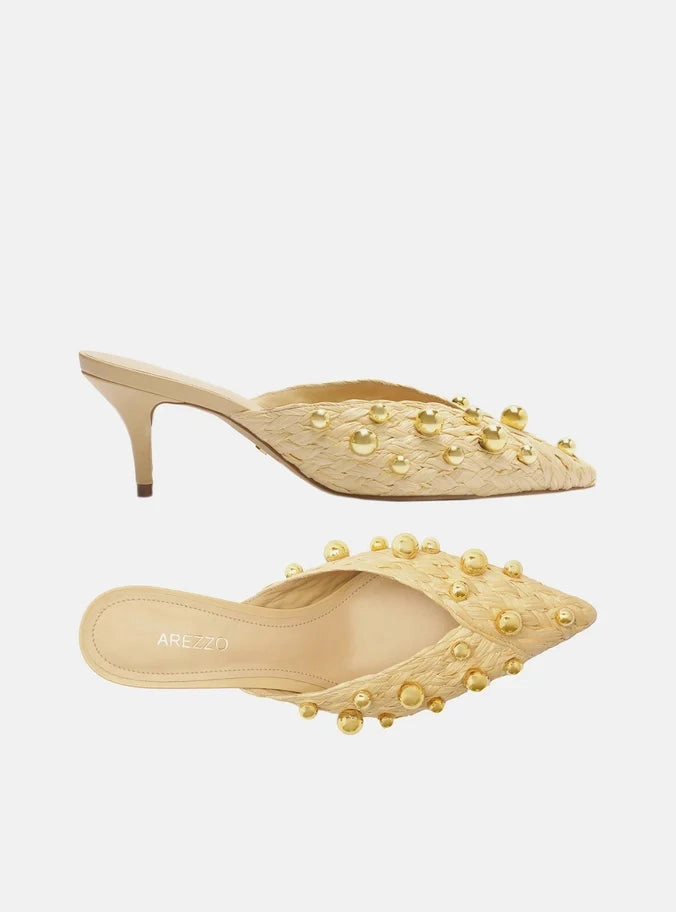 Metal Ring Travel Footwear Gracie  Heel Mule