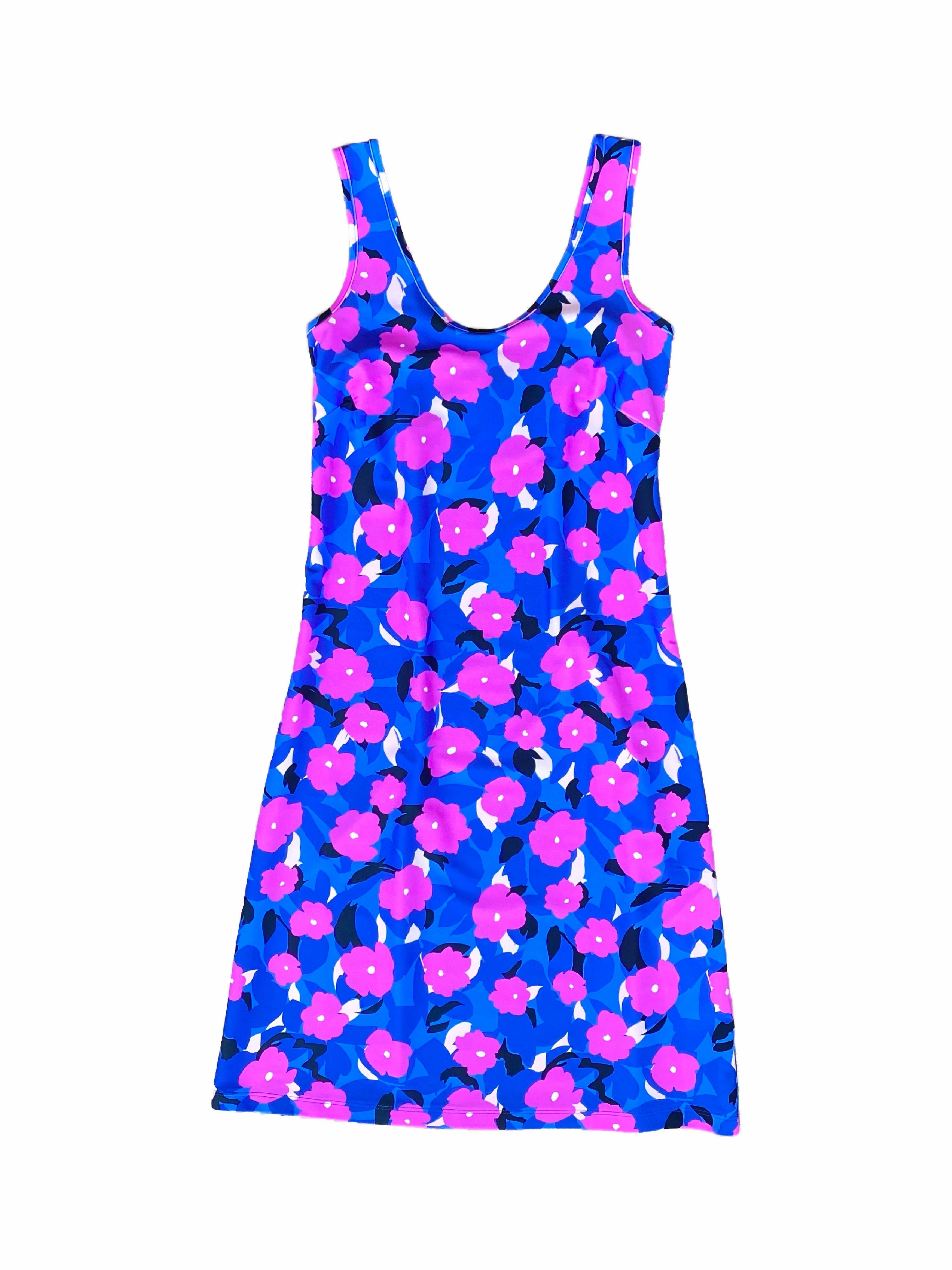 Breathable-Lining Long Bali Tank Dress Impatiens