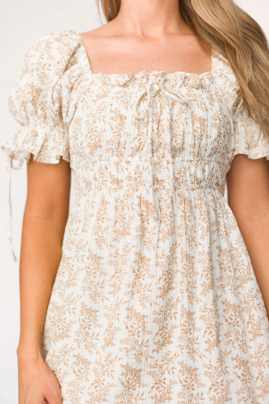 Savanna Steppe 100% Cotton Dress in Taupe - Bump Friendly & Inclusive Sizing (S-3XL) Linen Love